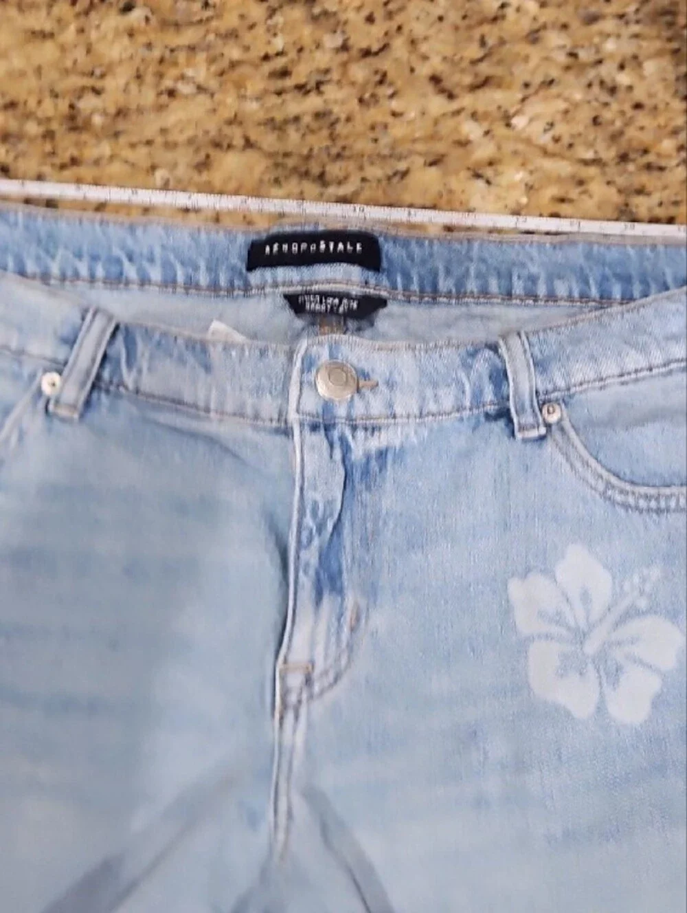 Aeropostale Super Baggy Low Rise Denim Shorts 16